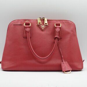Prada Rosey Pink Promanade Saffiano Leather Medium